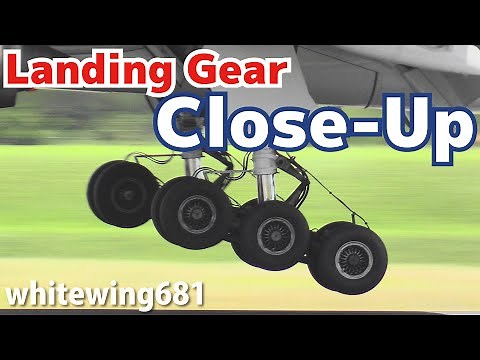 [Aircraft Landing Gear - Touchdown Close-Up] 14 Times of Landing Scene OSAKA Int'l Airport 大阪・伊丹空港