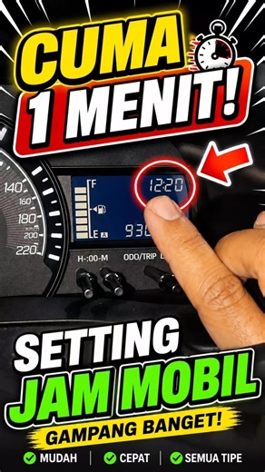 Cuma 1 Menit! Cara Setting Jam Mobil Ayla 2024#tipsotomotif#automobile