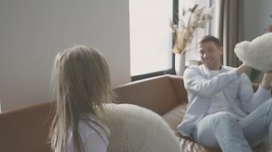 Pillow Fight At Home 1 | Free Stock Video Footage