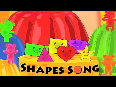 Jelly Bears | Shapes Song | Learn Shape For Kids