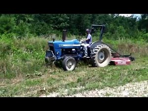 First run Ford 2600 with Bush Hog model 285