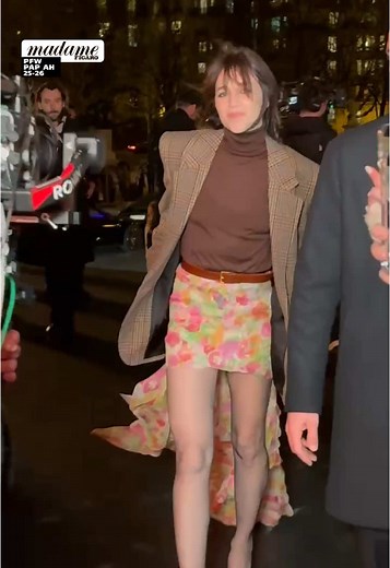 Charlotte Gainsbourg au défilé de Saint Laurent