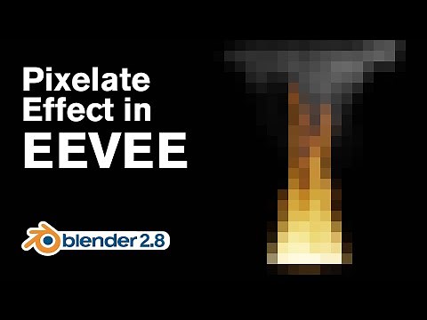 Blender Tutorial - Pixel Fire Effect in Eevee
