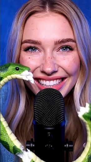 ASMR: Biting Into a Realistic Snake Coil! 🐍