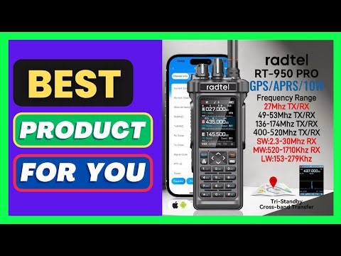 Radtel RT-950 PRO Walkie Talkie AM/FM/CB/LSB/USB/CW Receiver with