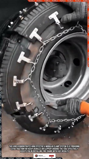 Tire Traction Chain: Installing Tire Chains Fast Strong Precise #tool #tools #innovation