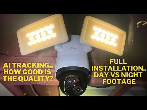 AI tracking security camera floodlight | Eufy E340 installation and in depth look