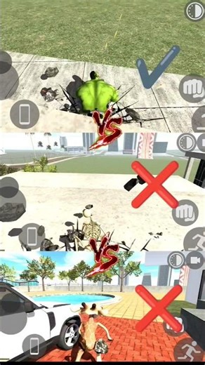 Franklin Vs Greeny Vs Giraffe Jump Mixer Challenge Indian Theft Auto 😱 #shorts #indianbikedriving3d