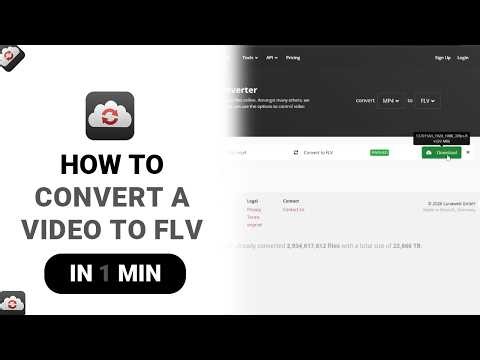 How to Convert A Video To FLV on Cloud Convert [NEW]
