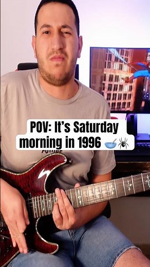 ‪@spiderman‬ theme song 🎸🕷️ #spiderman #spidermancartoon #spidermantheme #spiderman1994