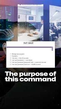 Net Commands For Beginner IT Support Professionals #informationtechnology #itsupport #shorts