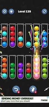 Ball Sort Puzzle Level 139 🧩 #ballsortpuzzle