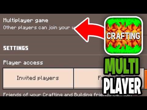 How To Turn On Multiplayer Crafting And Building! - Tutorial