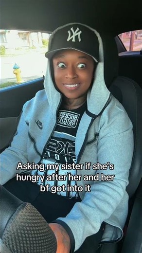 When your little sister mad at her boyfriend #littlesister #boyfriendproblems #chrisean #hangry