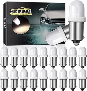 Qasim GE44 47 1893 755 756 1847 1895 LED Bulbs 6V 6.3V AC DC T11 BA9S Bayonet Pinball Gaming Machine Light Bulb Nonpolarity (Pack of 20 Warm White)