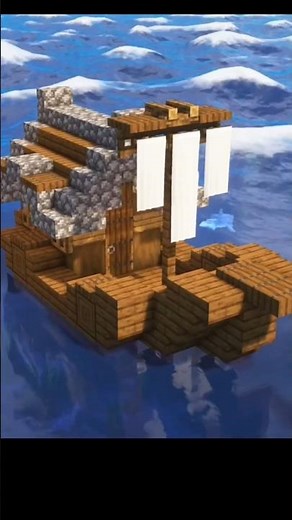Minecraft pocket &bedrock edition simple boat tutorial #minecraft #manifestedit