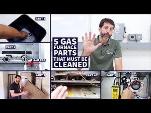 5 Gas Furnace Parts That MUST BE CLEANED or the Unit will Fail and Won't Heat!