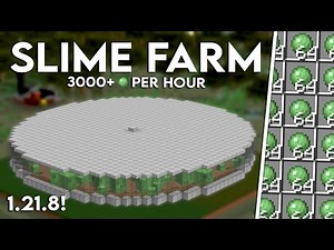 NEW MINECRAFT 1.21.10 SLIME FARM TUTORIAL | 3000+ Slime Per Hour! (NO SLIME CHUNKS NEEDED)