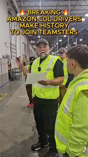 J. Anthony DePice🐺 on Instagram: "@teamsters_mobilize Amazon Transportation Operations Management (TOM) Team drivers at the SDF9 facility in Shepherdsville, Kentucky, are joining the Teamsters, becoming the first unit of Amazon CDL drivers to unionize in the country. The new members of Teamsters Local 89 drive semi-trucks and tractor trailers and are responsible for transporting freight around Amazon properties and between facilities. Today, TOM Team drivers at SDF9 marched on the boss to deman
