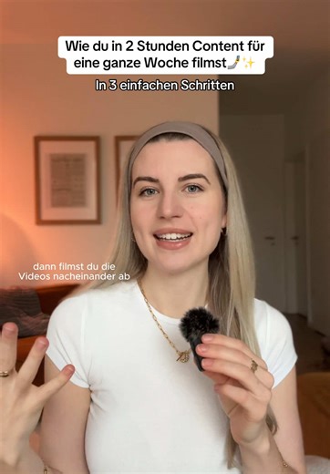 Content in 2 Stunden für eine Woche filmen