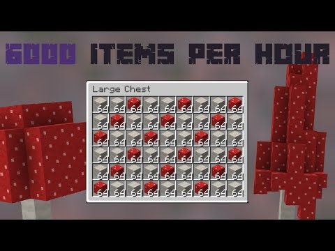 [Minecraft] Mushroom Stem Farm - 1.16+ (Java Only)