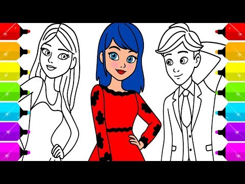 Transforming Marinette, Adrien, and Chloé Bourgeois into Superheroes with Markers!