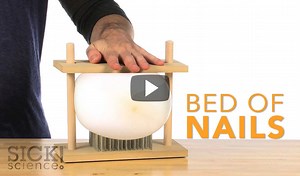 2.9K views · 25 reactions | You may have seen your favorite circus performers or magicians perform the classic Bed of Nails Trick… but what is the secret? View the experiment: https://goo.gl/eov6Al Purchase the kit: https://goo.gl/bT2yGC | Steve Spangler | Facebook