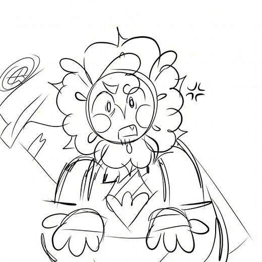 Dandy's World Moonflower Animation Sketch