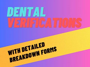 Accurate Dental Insurance Verification with Detailed Breakdown Forms