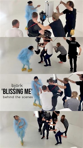 VÖKURÓ on Instagram: "🎥 Unpublished BTS footage of the filming of Björk’s ‘Blissing Me’ music video, Reykjavik, 2017 Video credits: Directors: Tim Walker @timwalker & Emma Dalzell @em_daz Creative Direction: Björk @bjork Director of Photography: James Henry @jameschristopherhenry Lighting Director: Paul Burns @paulrburns Producer: Jeff Delich @delichproject Stylist: Edda Guğmundsdóttir @eddagud Dress: Pam Hogg @pamhoggfashion Shoes: Gucci @gucci Braid ornaments: James Merry @james.t.merry Makeu