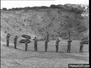 Execution Of Spies By Firing Squad (1945) on Make a GIF