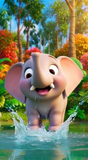 “Cute baby elephant playing " #kidsvideosforkids #cocomelonnurseryrhymes #animationshorts