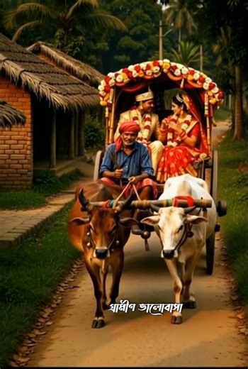 90s Rural Bengali Wedding | My Bride Dressed Up in a Cow Cart | Bride and Groom in a Cow Cart | L...