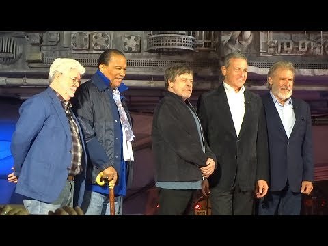 Star Wars: Galaxy's Edge opening ceremony with George Lucas, Harrison Ford, Mark Hamill, more