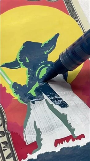 Yoda on a dollar bill 💵✍🏼 #starwars
