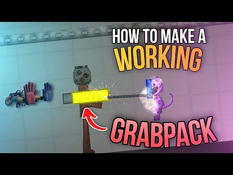 🖐️How to make a WORKING grabpack from Poppy Playtime - Melon Playground 21.5