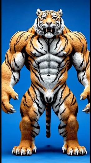 What If Humans Evolved From Siberian Tigers?🐅#humanevolution#evolution#animals#history#dinosaur#what