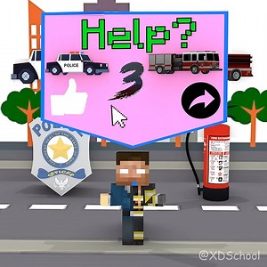 Do You Want To Become A Police Or Fireman 🤔 #minecraft #minecraftmemes #minecraftvideos #minecrafte #minecraftbuild #minecraftclips #gaming #reels #twitch #tiktok | XDSchool Minecraft