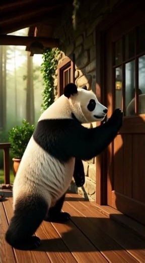 Panda Mom Asks a Man for Help