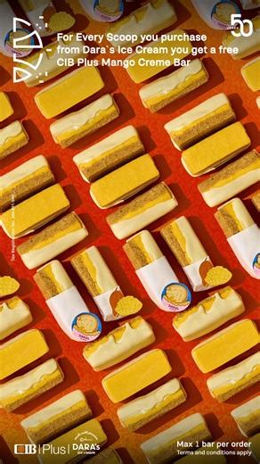 Summer just got sweeter! Get a FREE CIB Plus Mango Crème bar with every order when you pay using your CIB Plus debit or credit card (maximum 1 bar per order). Offer valid till August 31 in the North Coast & till September 30 in Cairo. Treat yourself before it melts away! For more details click here: https://cib.eg/2a7d71. Terms and conditions apply. T.R. No. 204-891-949 | CIB Egypt