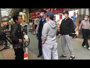 商店街で喧嘩発生！！警察出動！！