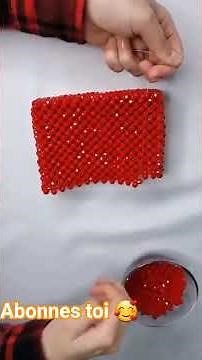 Tutoriels Comment fabriquer un sac en perle #love 🥰