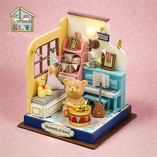 Miniature Shop, DIY Dollhouse Decor, Small Doll House, Miniature Gift, Miniature Kitchen Items, Small House DIY - Etsy