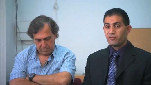 Rami Elhanan und Bassam Aramin treffen sich