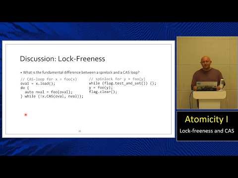 Lecture 22. Atomicity I: Lock-freeness and CAS (MIPT, 2025-2026).