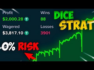 INSANE Profitable/Safe Dice Strategy with ZERO RISK ! Stake