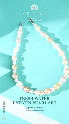 Freshwater Uneven Pearl String | Natural Beauty in Every Pearl | Krishna Pearls