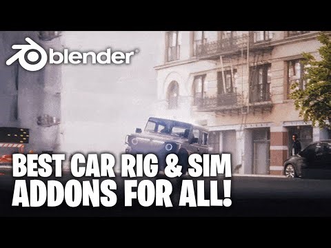 Best Vehicle Rigging & Simulation Addons for Blender!