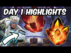 First 4 Star Crystal Opening - Free To Play 2023 Day #1 Highlights - Marvel Contest of Champions