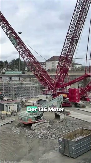 🏗️ Is this the BIGGEST CRANE Ulm has ever seen? #ulm #crane #liebherr